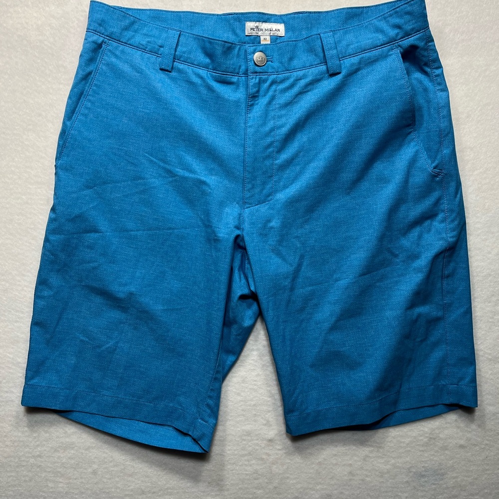 Peter Millar Blue Golf Shorts